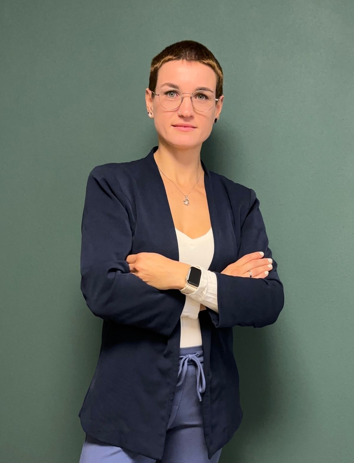 Celina Stark in ihrer Praxis