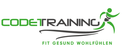 Codetraining Logo: Fit gesund wohlfühlen