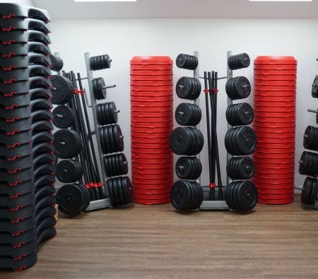 BODYPUMP-Sets im Olga Fibich-Kursstudio