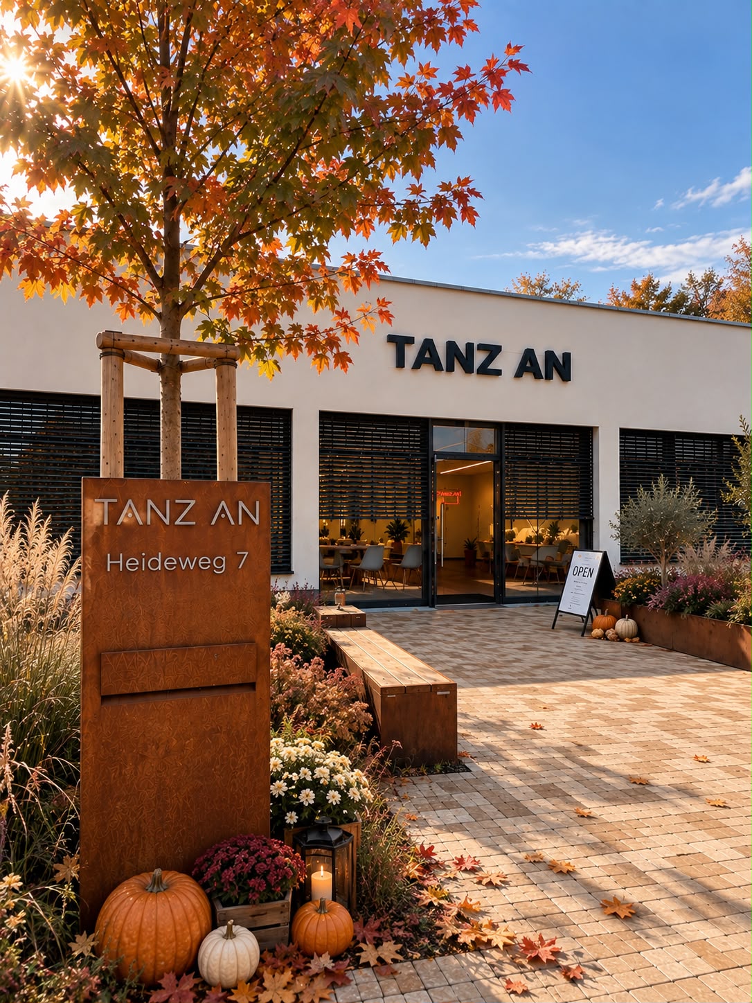 TANZ AN – Tanzstudio in Schwebheim, Heideweg 7, im Herbst