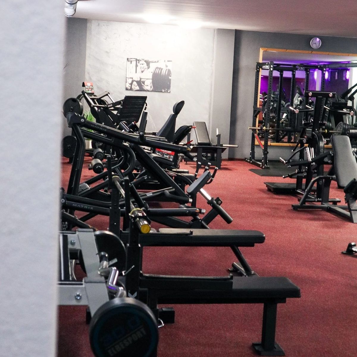 Trainingsfläche mit Geräten im Unique Gym Hof